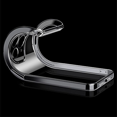 Xiaomi Redmi 12C Kılıf Şeffaf İnce Esnek Silikon Kılıf Zipax-Süper