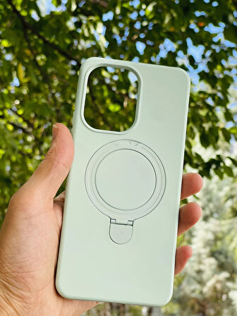 Xiaomi Redmi 13C Kılıf MgSafe Özellikli Standlı Pastel Renkler Azn-Reggal