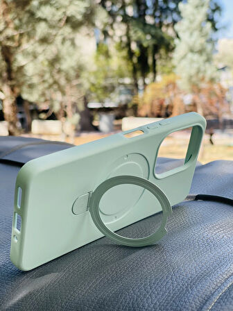 Xiaomi Redmi 13C Kılıf MgSafe Özellikli Standlı Pastel Renkler Azn-Reggal