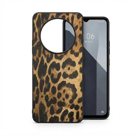 Xiaomi Redmi 14c Uyumlu Kılıf Leopar Desenli Kapak Hlt-Leopar