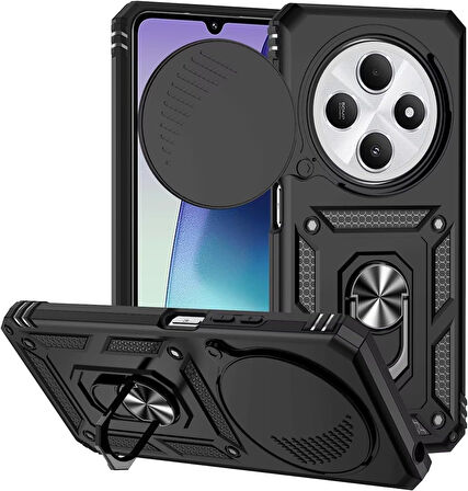 Xiaomi Redmi 14C / Poco C75  Kılıf Sürgülü Kamera Korumalı Tank Kapak Azn-SrVega
