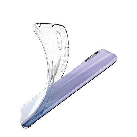 Xiaomi Redmi 9A Kılıf Şeffaf İnce Esnek Silikon Kılıf Zipax-Süper