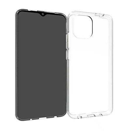 Xiaomi Redmi A1 Kılıf Şeffaf İnce Esnek Silikon Kılıf Zipax-Süper