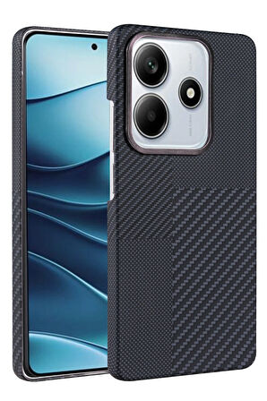Xiaomi Redmi Note 14 4G Kılıf Kevlar Şık Görünüm Magesafe Özellikli Azn-Vga-Mgsf