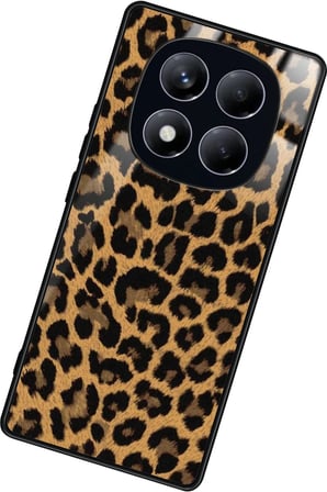 Xiaomi Redmi Note 14 Pro 4G Uyumlu Kahverengi Leopar Tasarımlı Parlak Silikon Kılıf