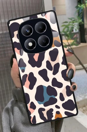 Xiaomi Redmi Note 14 Pro 4G Uyumlu Karışık Renkli Leopar Tasarımlı Parlak Silikon Kılıf