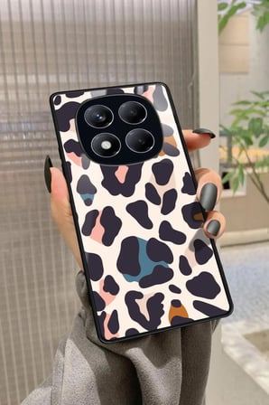 Xiaomi Redmi Note 14 Pro 4G Uyumlu Karışık Renkli Leopar Tasarımlı Parlak Silikon Kılıf