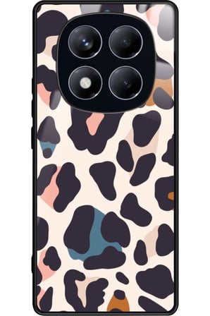 Xiaomi Redmi Note 14 Pro 4G Uyumlu Karışık Renkli Leopar Tasarımlı Parlak Silikon Kılıf