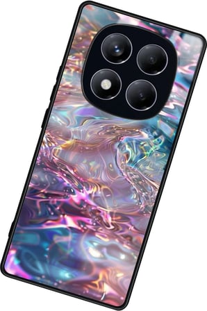 Xiaomi Redmi Note 14 Pro 4G Uyumlu Simli Dalga Tasarımlı Parlak Silikon Kılıf