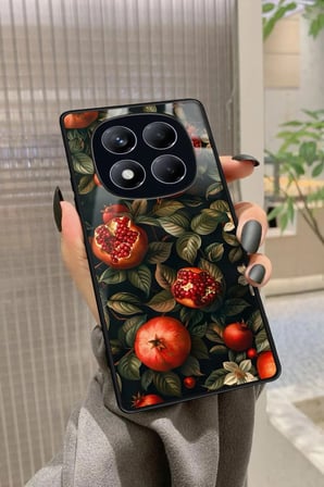 Xiaomi Redmi Note 14 Pro 4G Uyumlu Nar Tasarımlı Parlak Silikon Kılıf