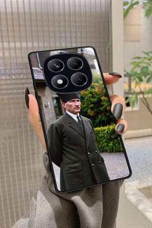 Xiaomi Redmi Note 14 Pro 4G Uyumlu Atatürk Tasarımlı Parlak Silikon Kılıf
