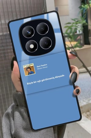 Xiaomi Redmi Note 14 Pro 4G Uyumlu Müslüm Gürses Şarkı Sözü Tasarımlı Parlak Silikon Kılıf