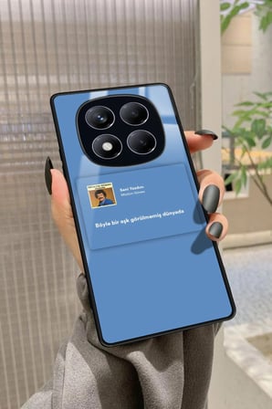 Xiaomi Redmi Note 14 Pro 4G Uyumlu Müslüm Gürses Şarkı Sözü Tasarımlı Parlak Silikon Kılıf