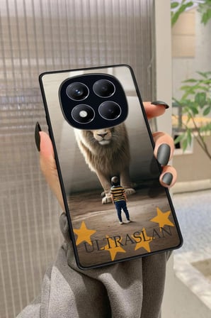 Xiaomi Redmi Note 14 Pro 4G Uyumlu Aslan Tasarımlı Parlak Silikon Kılıf
