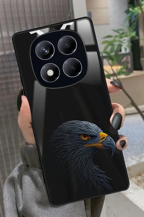 Xiaomi Redmi Note 14 Pro 4G Uyumlu Kartal Tasarımlı Parlak Silikon Kılıf
