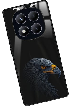 Xiaomi Redmi Note 14 Pro 4G Uyumlu Kartal Tasarımlı Parlak Silikon Kılıf