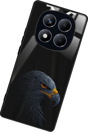 Xiaomi Redmi Note 14 Pro 4G Uyumlu Kartal Tasarımlı Parlak Silikon Kılıf