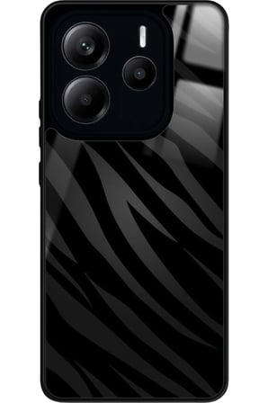 Xiaomi Redmi Note 14 Uyumlu Zebra Tasarımlı Parlak Silikon Kılıf