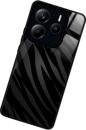 Xiaomi Redmi Note 14 Uyumlu Zebra Tasarımlı Parlak Silikon Kılıf