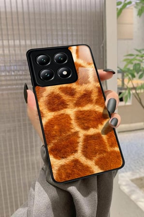 Xiaomi Redmi Note 14 Uyumlu Sarı Leopar Tasarımlı Parlak Silikon Kılıf