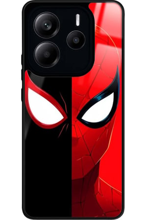 Xiaomi Redmi Note 14 Uyumlu Örümcek Adam Tasarımlı Parlak Silikon Kılıf