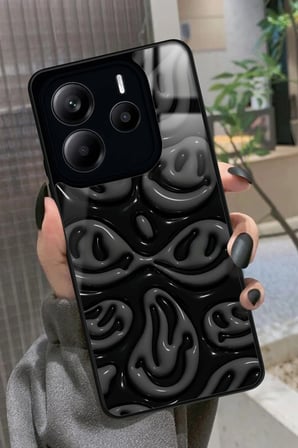 Xiaomi Redmi Note 14 Uyumlu Smile Tasarımlı Parlak Silikon Kılıf