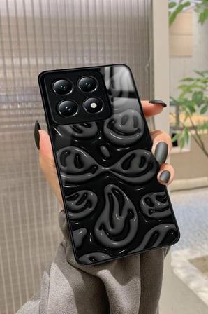 Xiaomi Redmi Note 14 Uyumlu Smile Tasarımlı Parlak Silikon Kılıf