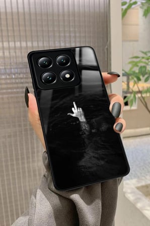 Xiaomi Redmi Note 14 Uyumlu El Haraketi Tasarımlı Parlak Silikon Kılıf