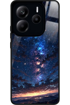 Xiaomi Redmi Note 14 Uyumlu Soyut Sanat Tasarımlı Parlak Silikon Kılıf