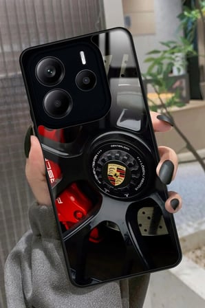 Xiaomi Redmi Note 14 Uyumlu Araba Tasarımlı Parlak Silikon Kılıf