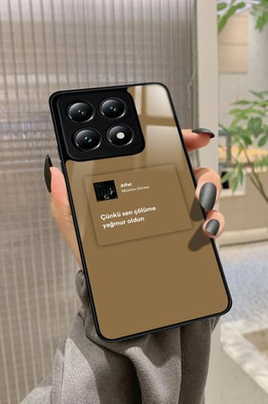 Xiaomi Redmi Note 14 Uyumlu Müslüm Gürses Şarkı Sözü Tasarımlı Parlak Silikon Kılıf