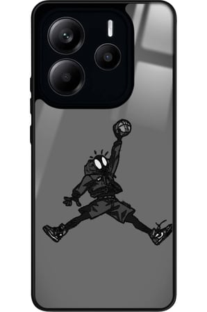 Xiaomi Redmi Note 14 Uyumlu Basketbol Tasarımlı Parlak Silikon Kılıf
