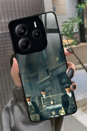 Xiaomi Redmi Note 14 Uyumlu Peaky Blinders Tasarımlı Parlak Silikon Kılıf