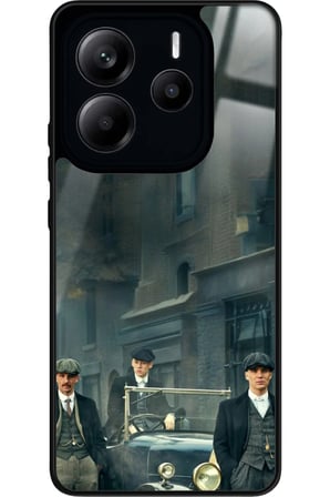 Xiaomi Redmi Note 14 Uyumlu Peaky Blinders Tasarımlı Parlak Silikon Kılıf