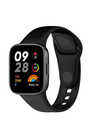 Zipax Xiaomi Redmi Watch 3 Uyumlu Silikon Kordon Azn-Klasik