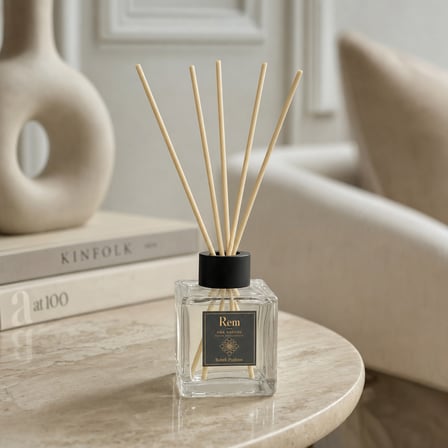 Bebek Pudrası 100 ml Bambu Çubuklu Oda Kokusu – Kare Cam Şişe