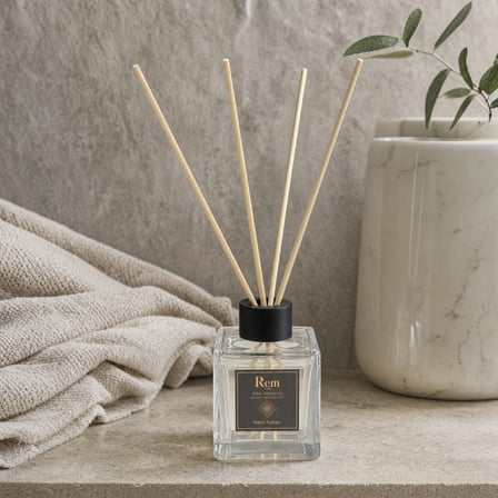 Bebek Pudrası 100 ml Bambu Çubuklu Oda Kokusu – Kare Cam Şişe
