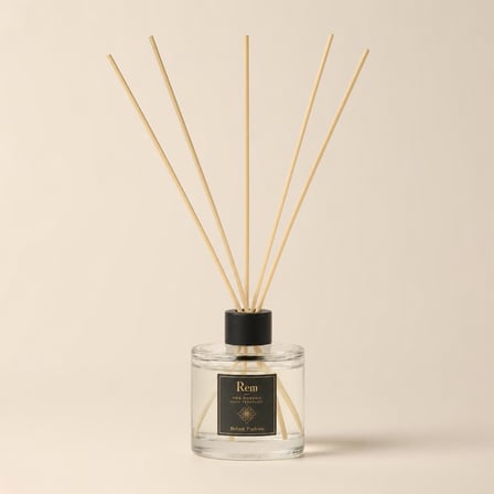 Bebek Pudrası 100 ml Bambu Çubuklu Oda Kokusu – Silindir Oval Yuvarlak Cam Şişe