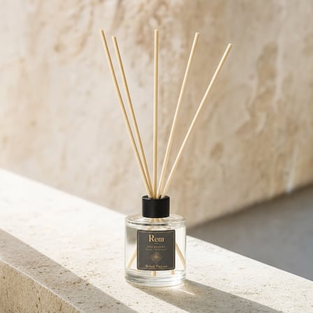 Bebek Pudrası 100 ml Bambu Çubuklu Oda Kokusu – Silindir Oval Yuvarlak Cam Şişe