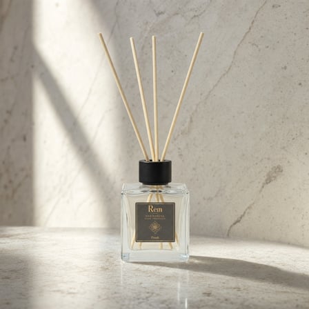 Fresh 100 ml Bambu Çubuklu Oda Kokusu – Kare Cam Şişe