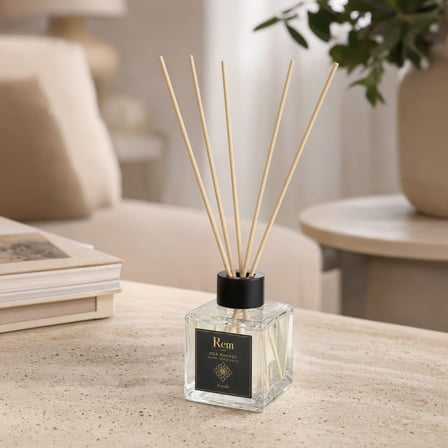 Fresh 100 ml Bambu Çubuklu Oda Kokusu – Kare Cam Şişe