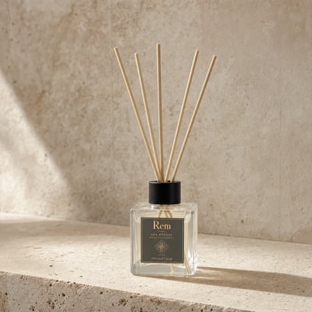 Portakal Çiçeği 100 ml Bambu Çubuklu Oda Kokusu – Kare Cam Şişe