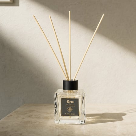 Portakal Çiçeği 100 ml Bambu Çubuklu Oda Kokusu – Kare Cam Şişe