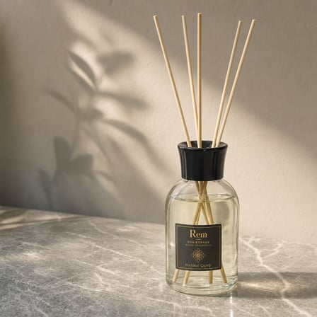 Portakal Çiçeği 100 ml Bambu Çubuklu Oda Kokusu – Şeffaf Uzun Silindir Cam Şişe