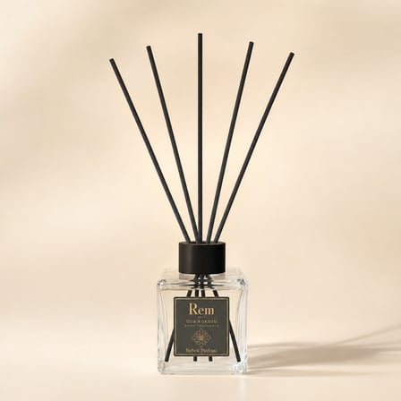 Bebek Pudrası 100 ml Fiber Çubuklu Oda Kokusu – Kare Cam Şişe