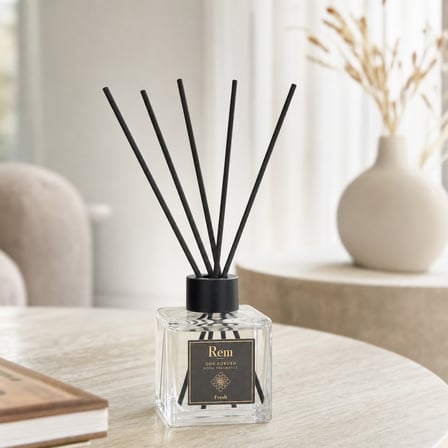 Fresh 100 ml Fiber Çubuklu Oda Kokusu – Kare Cam Şişe