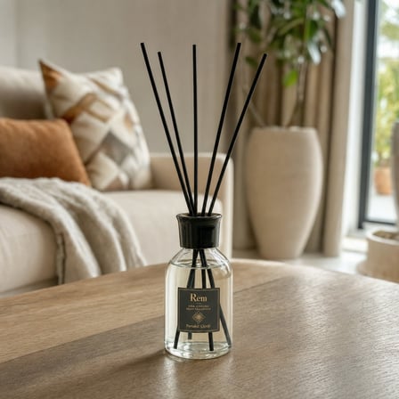 Portakal Çiçeği 100 ml Fiber Çubuklu Oda Kokusu – Şeffaf Uzun Silindir Cam Şişe
