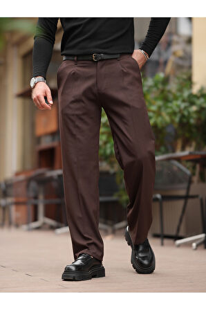 Rahat Kalıp Old Money Kumaş Pantolon