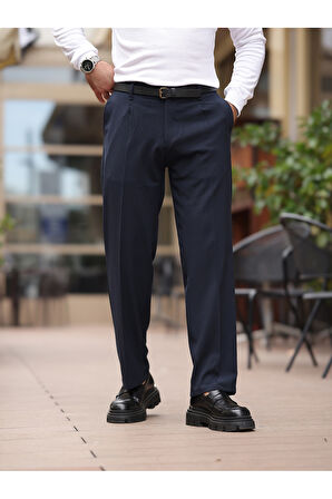 Rahat Kalıp Old Money Kumaş Pantolon