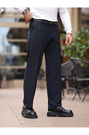 Rahat Kalıp Old Money Kumaş Pantolon